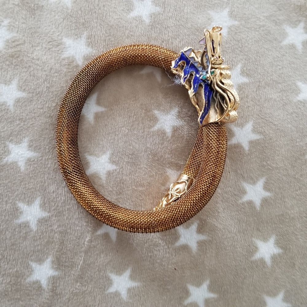 vintage gold dragon bracelet